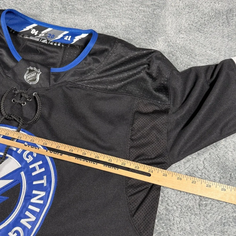 Y2K Adidas Hockey Jersey Mens 52 Black Tampa Bay Lightning Suter 20 NHL Jersey